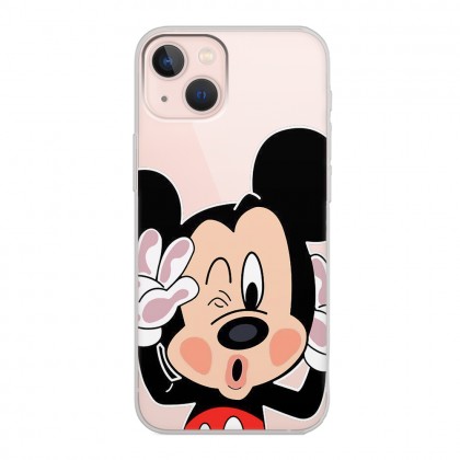 Mickey Tasarımlı Şeffaf Telefon Kılıfı
