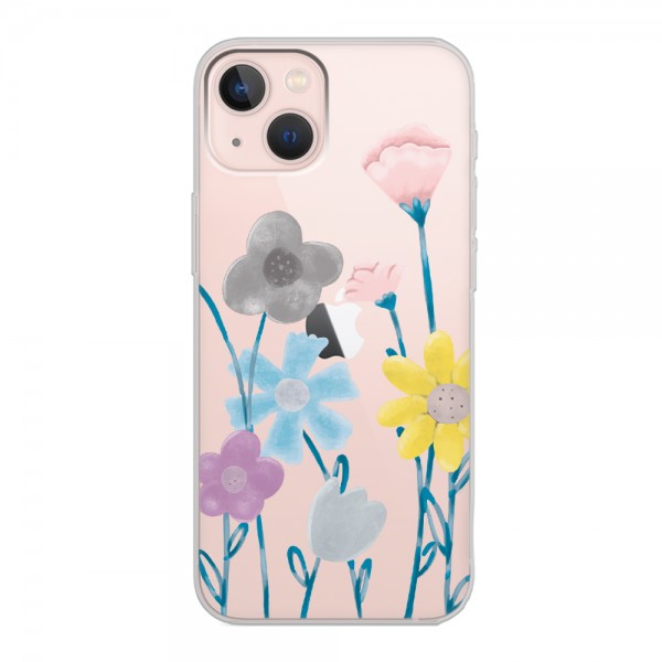 Color Brush Tasarımlı Şeffaf Telefon Kılıfı
