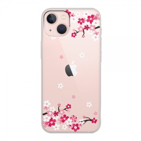 Art Sakura Tasarımlı Şeffaf Telefon Kılıfı