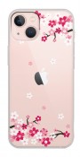 Art Sakura Tasarımlı Şeffaf Telefon Kılıfı