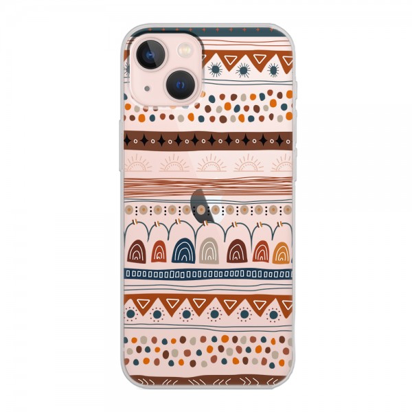 Motif Tasarımlı Şeffaf Telefon Kılıfı