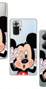 Mickey Tasarımlı Şeffaf Telefon Kılıfı