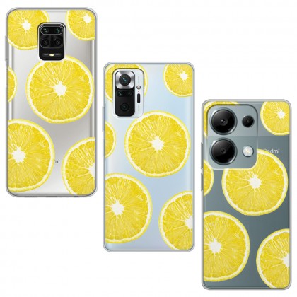 Limon Tasarımlı Şeffaf Telefon Kılıfı