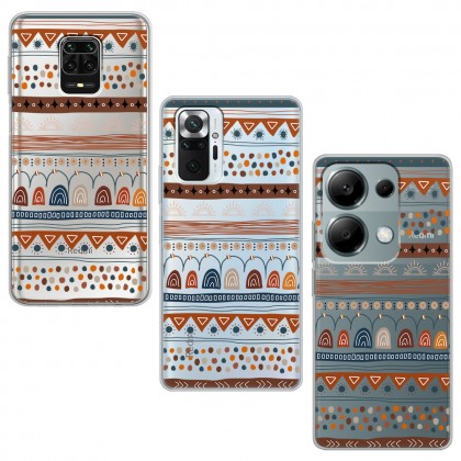 Motif Tasarımlı Şeffaf Telefon Kılıfı